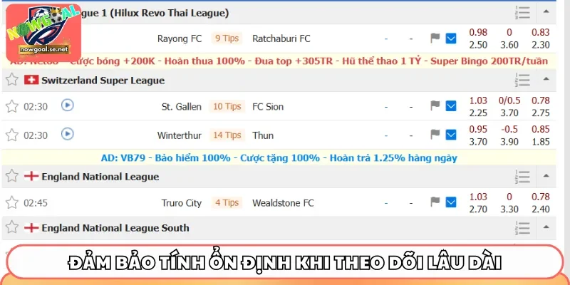 Đảm bảo tính ổn định khi theo dõi lâu dài