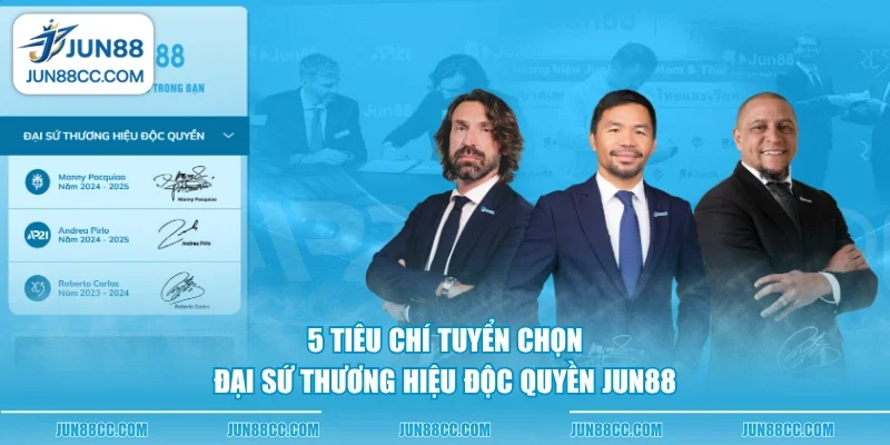 5 tieu chi tuyen chon dai su thuong hieu doc quyen jun88 5 tieu chi tuyen chon dai su thuong hieu doc quyen jun88