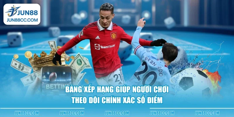 bang xep hang giup nguoi choi theo doi chinh xac so diem